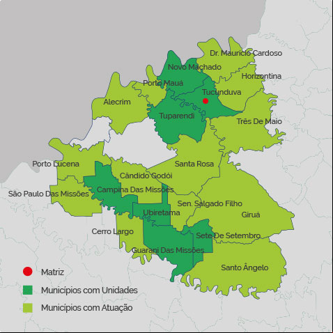 Mapa Áreas de Atuação